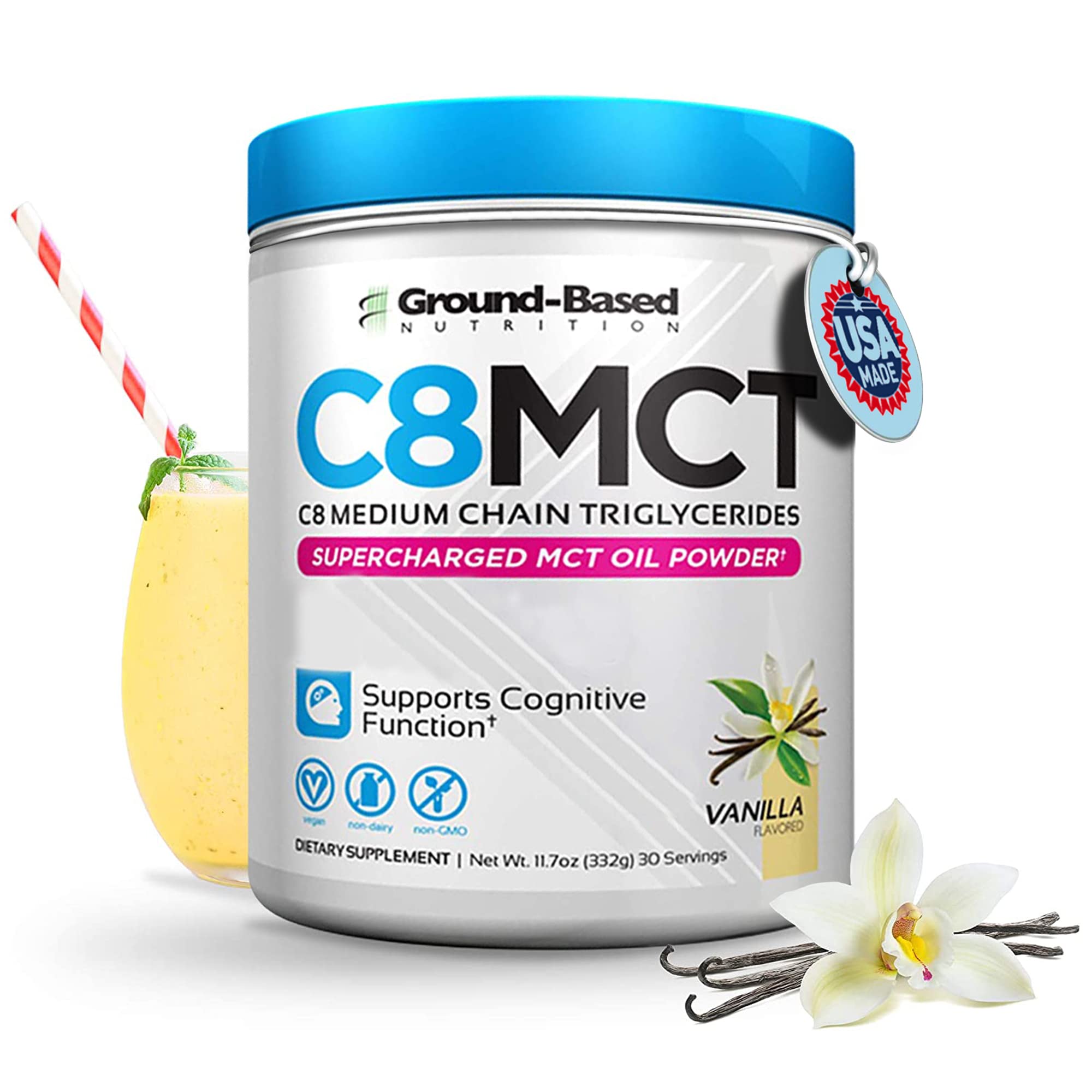 Amazon.com: Ground-Based Nutrition C8 MCT Oil Powder